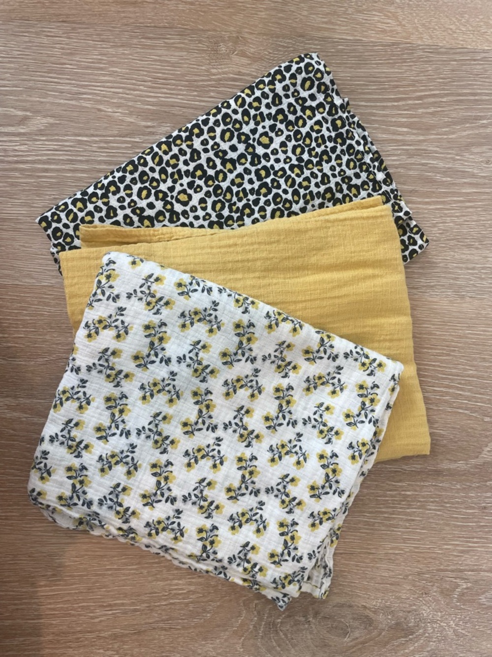 Baby Muslin Blanket Trio